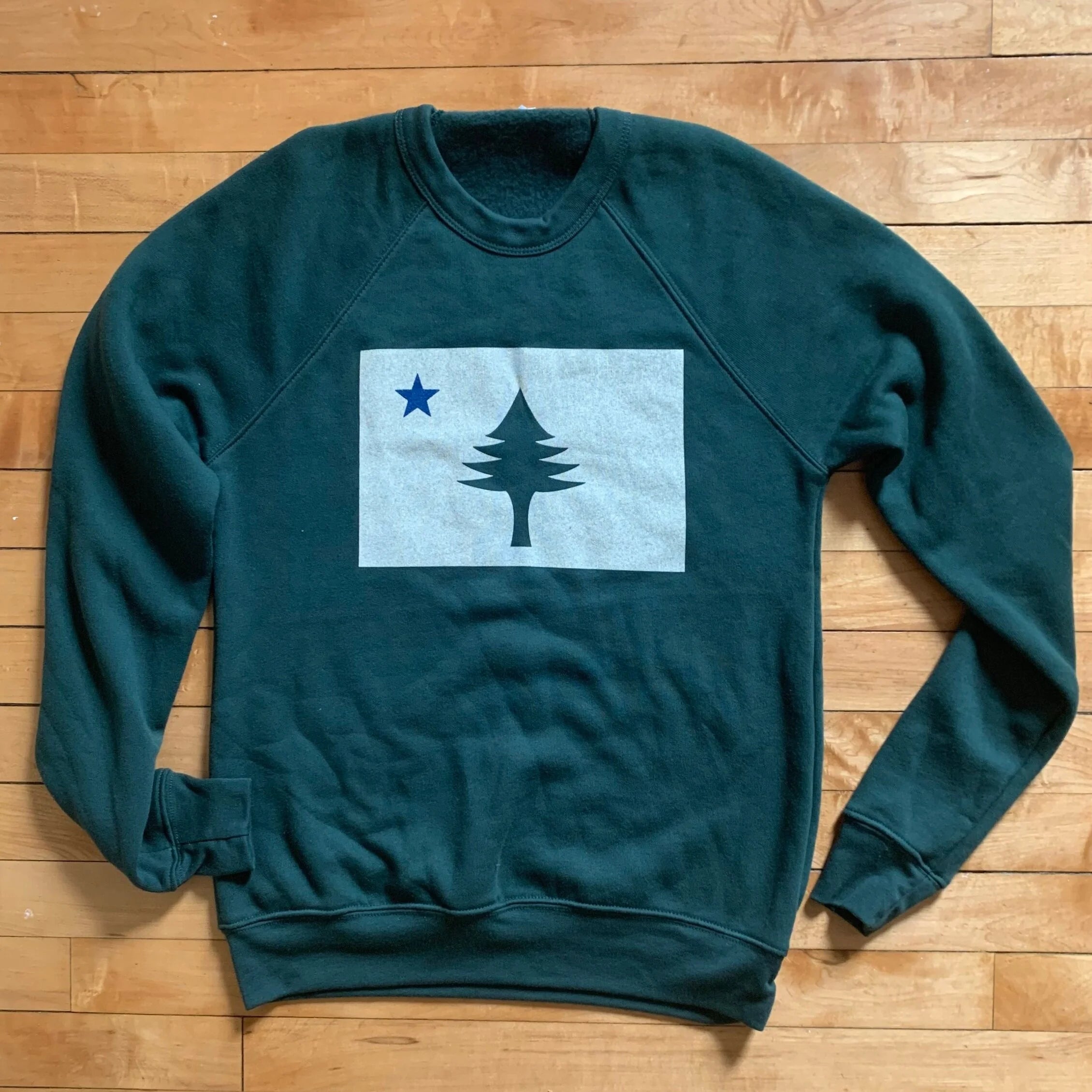 Original Maine Flag Crew Sweatshirt