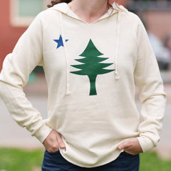Original Maine® Star-and-Pine Women's Hooded Beach Sweatshirt