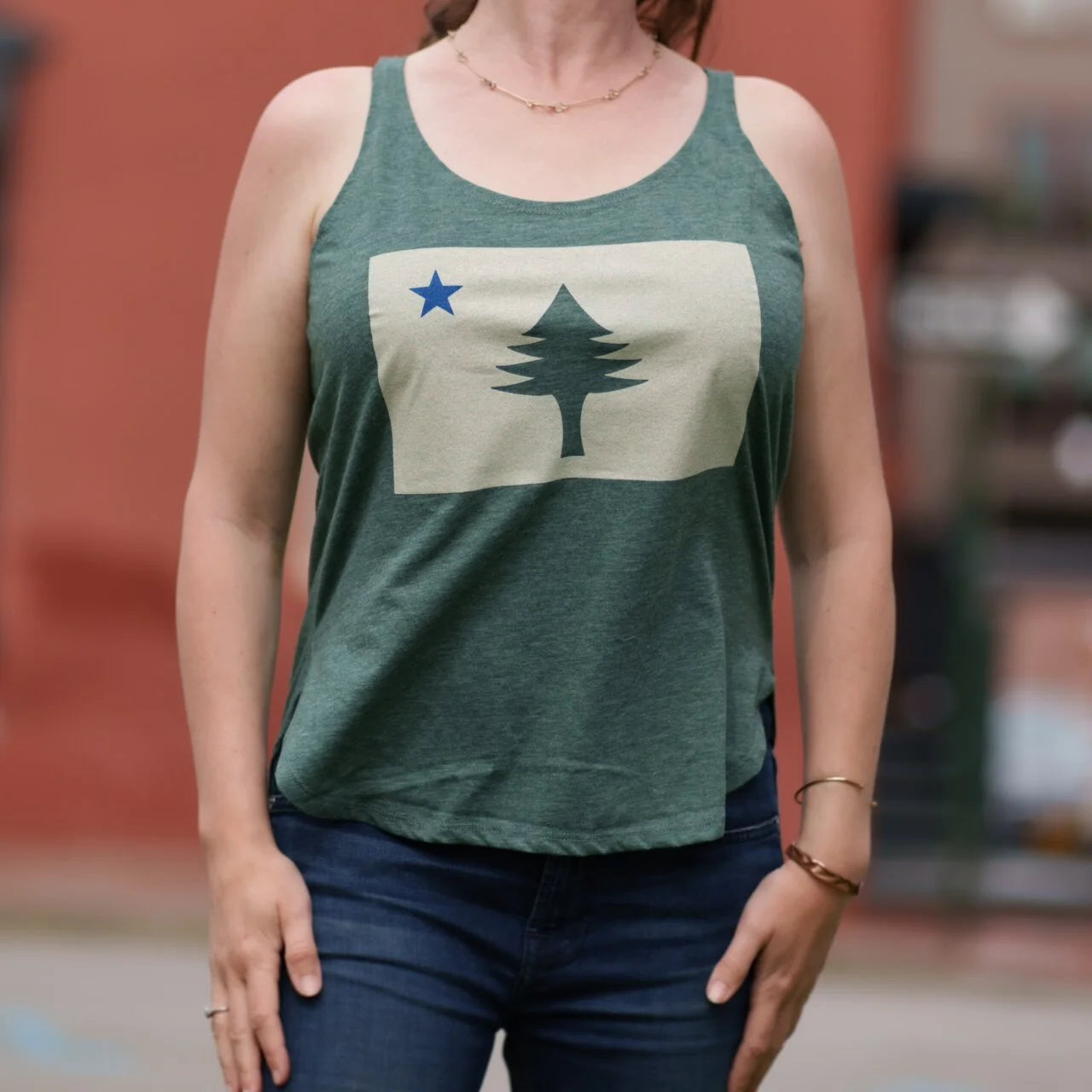 Original Maine Flag Woman's Tank