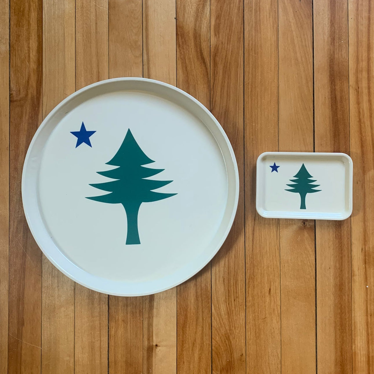 Original Maine Star and Pine Tray