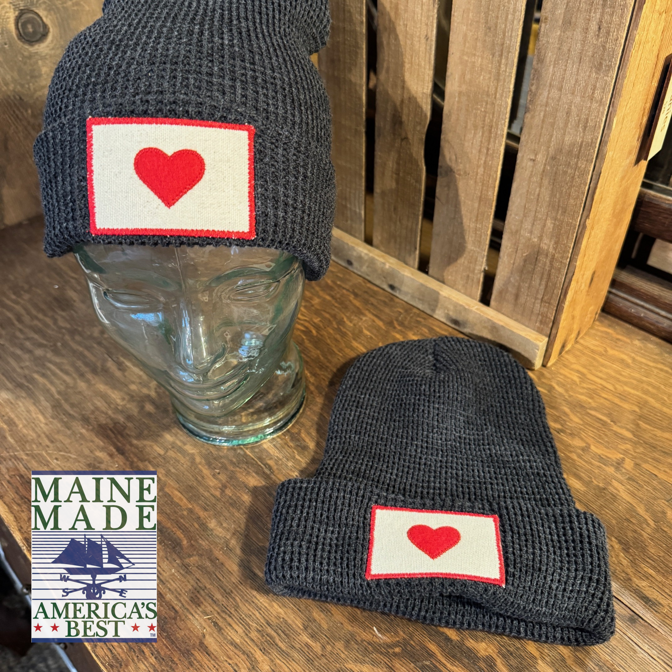 "Heart of it All" patch beanie