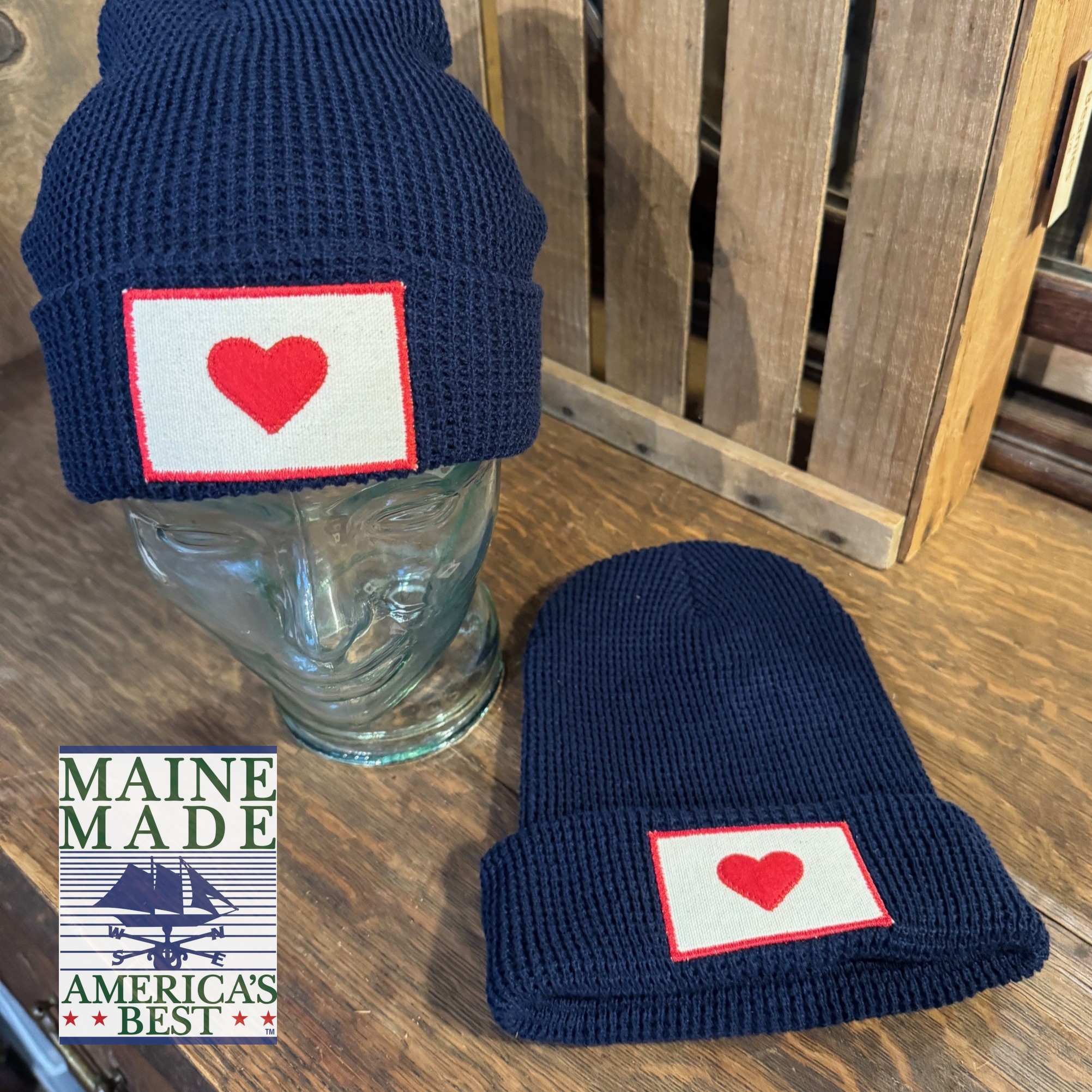 "Heart of it All" patch beanie