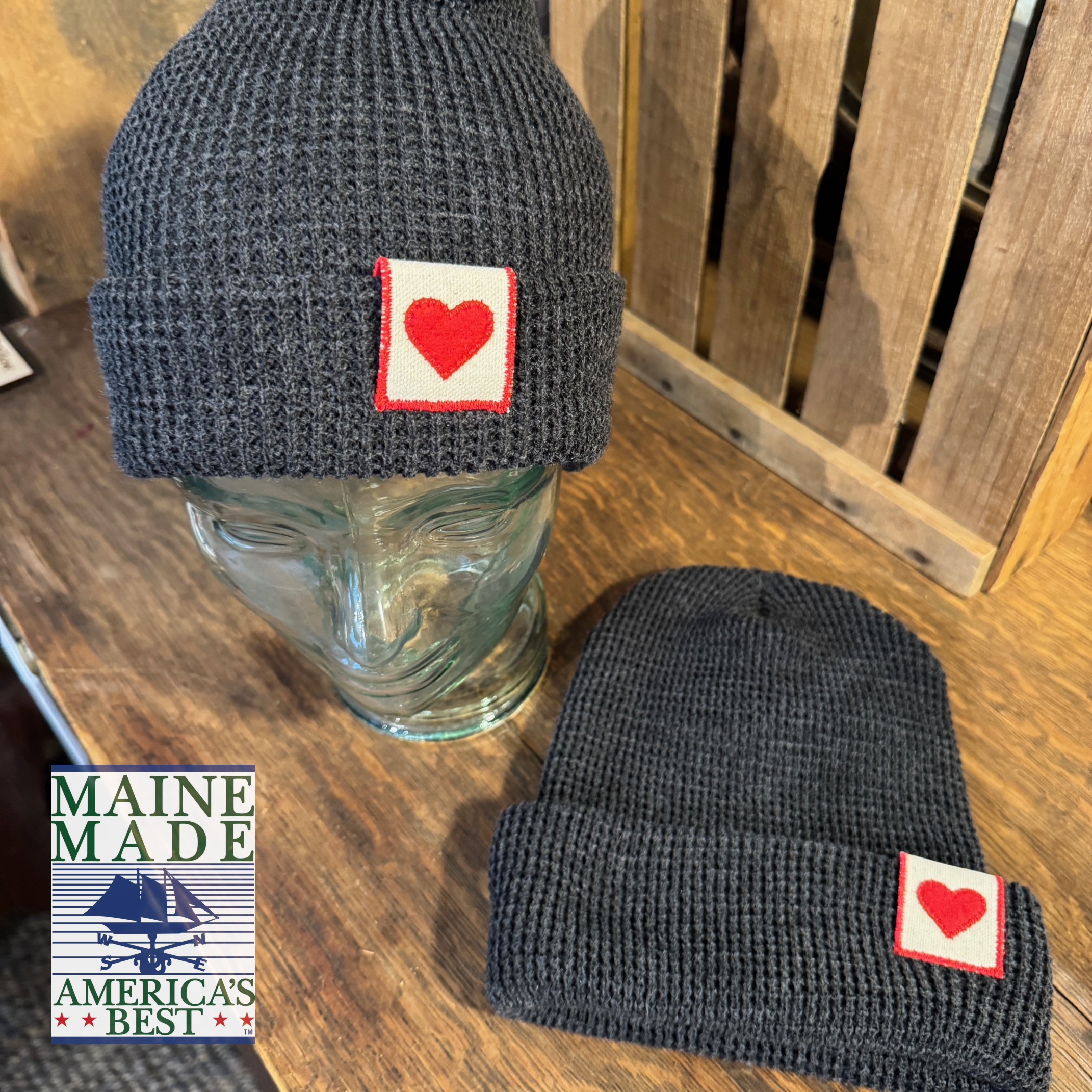 "Heart of it All" tag beanie