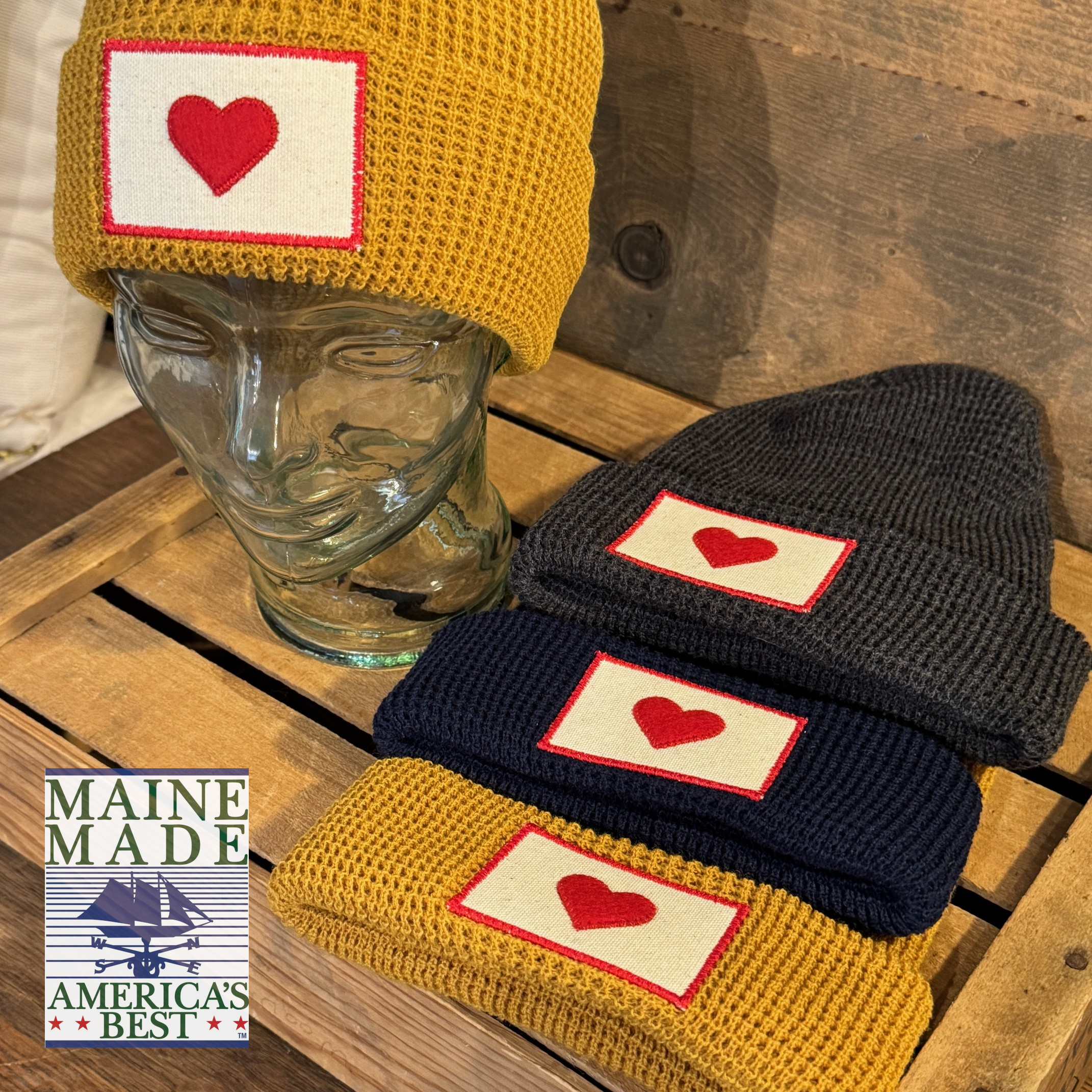 "Heart of it All" patch beanie