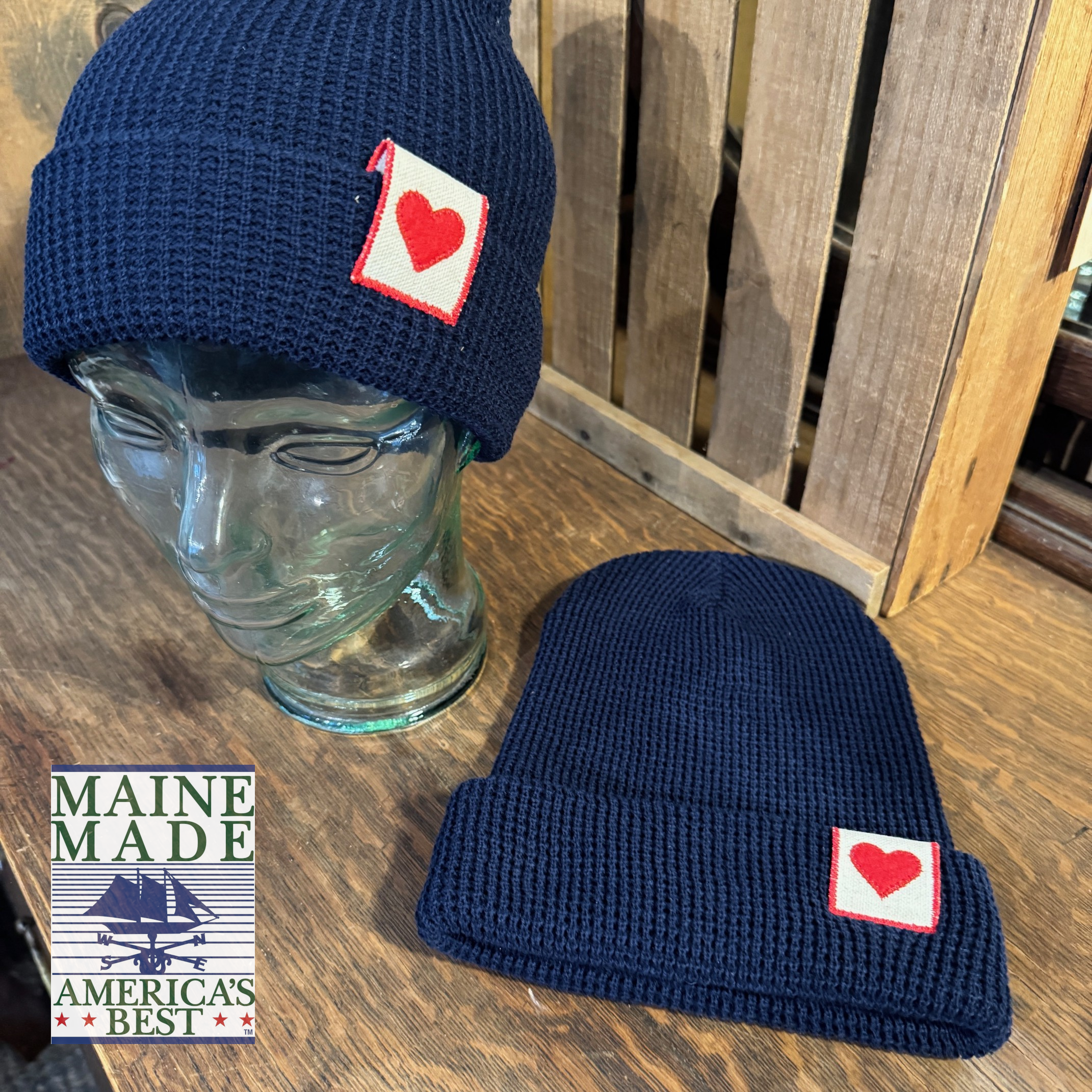 "Heart of it All" tag beanie