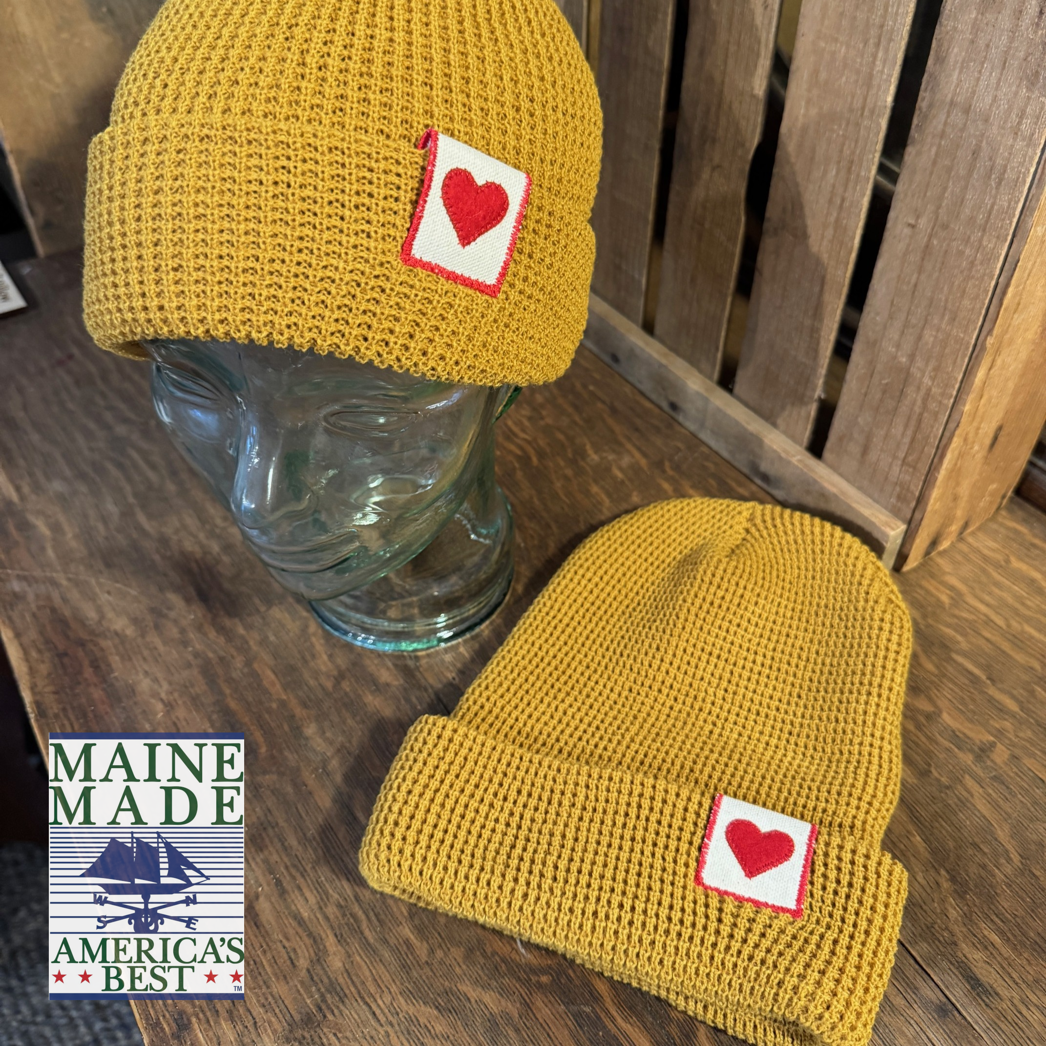 "Heart of it All" tag beanie